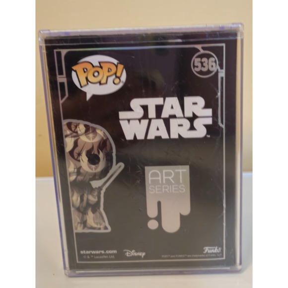 Funko Pop! Star Wars Obi-Wan Kenobi #536 ART SERIES Bobblehead w/ hard case - Picture 3 of 4